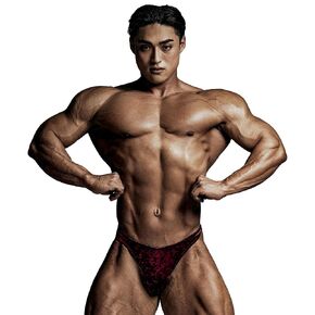 FIED V Cut Bodybuilding Trunks Posing Suits Competition (Velvet Bloody RED) (32)