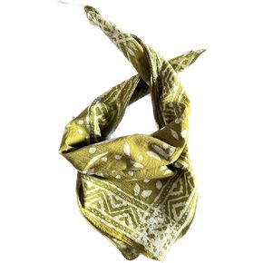 Trendy Handcrafted Cotton Scarf - Unique Bandana with Block Print Design 100% Cotton Hand Block Print Bandana Scarf Neck band head band Handmade,block Print, Natural Colours,Block Print,Organic Colo