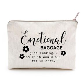 حقيبة أمتعة عاطفية، حقيبة مكياج، حقيبة مكياج مضحكة، هدية لها، حقيبة حمل مضحكة، أمتعة عاطفية، هدايا للأخت، أفضل هدايا للأصدقاء، حقيبة مكياج، هدية حقيبة مكياج in Kuwait