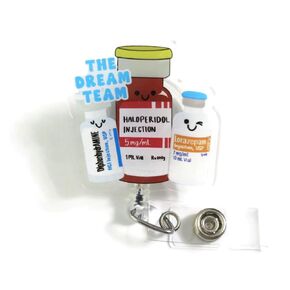 The Dream Team Acrylic Badge Reel, ICU Nurse Badge Holder, ER Department Badge Clip, Funny Nurse Badge Reel, CRNA Week Gift, Medical Surgical Nurse Badge Reel, Anesthesiologist, Student Nurse Gift