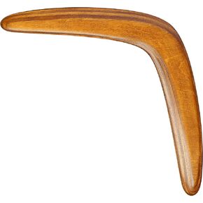 Masterfully Handcrafted Wooden Boomerang | Huge Size – 18 Inches | Flight-Tested, 100-Yard Range | Returning | Includes Throwing Guide | Boomerang for Adults | Colour: Light Brown Cedar