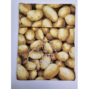 Potato Pouch Potato Bag Microwave Potato Bag Handmade 100% cotton (DOG PAWS)