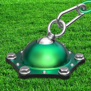Dog Tie Out Stake,360°Swivel Dog Run,with 6 Heavy-Duty 304 Stainless Steel Screw Anchors - Dog Runner for Yard Suitable for Large Dogs Weighing Up to 150 LBS- Use Any Dog Tie Out Cable Or Yard Leas
