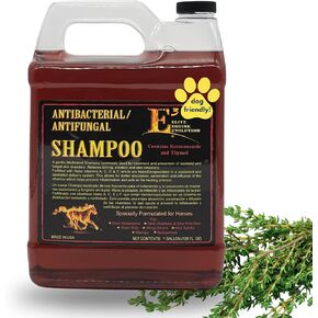 E3 Antifungal Ketoconazole and Thymol Skincare Shampoo for Horses and Dogs - Relieves Itching, Irritation, and Skin Infections - Fortified with Nano Vitamins A, C, E & F (8 oz) in Saudi Arabia