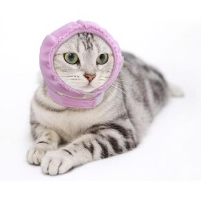 Cats Ear Cover Anxiety Relief Dog Calming Hood for Grooming and Bath Drying Cat Hood Earmuffs for Grooming Bathing Cat Neck and Ears Warmer Ear Muff