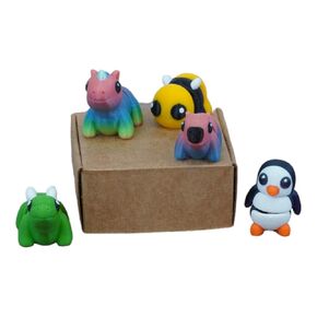 Articulating Mini Animal Fidget Toy Mystery Pack | Cute 3D Printed Desk Toy for Stress Relief | Eco-Friendly | Made in USA (5 Pack)