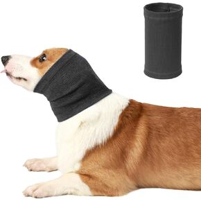 BRKURLEG Quiet Ears for Dog, Dog Ear Muffs for Noise Protection,Knitted Dog Winter Hats, Dog Calming Hoodie, Pet Cats and Dogs Grooming Bathing Calming Drying Ear Muffs (Blue, M)