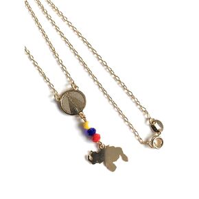 Venezuela Map Necklace Virgen del Valle Medal