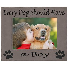 Every Dog Should Have a Boy Leatherette Picture Frame