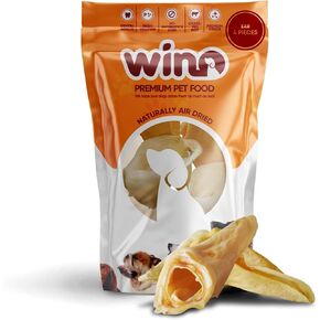 WINO - Bully Sticks for Dogs (6 in - 10 Pieces) - Fully Digestible, Odor Free Chews, 100% Beef Hight Protein, Supporting Dental Health, Delicious Dog Snacks, Reducing Destructive Chewing