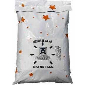 MAYNET 2 Pounds Natural Decorative Real Sand for use in Crafts, Decor, Vase Filler, and More | Natural and Non-Toxic, Fun Wet and Dry Indoor and Outdoor, Sandbox, Therapy, and Table Use