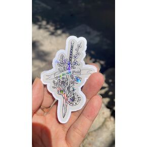 Set 3Pcs You Do Not Yield Holographic Sticker Throne of Glass ACOTAR Vinyl Sticker Gift for Reader Bookish Sticker Book Reader Waterproof Die-Cut Vinyl Sticker 3 Inches for Water Bottle Phone Laptop