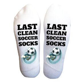 Funky Fun Socks With Sayings: Handcrafted Novelty Delights for All Ages, Versatile Sizing for Sizes 6-14, Exceptional Comfort & Durability, Soccer Themed Collection Men's Women's Gifts