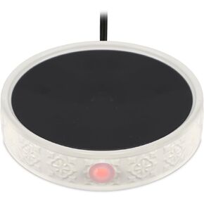 Coffee Mug Warmer for Desk, Electric Candle Warmer with Auto Shut Off, 2-4-8 Hour Timed Smart Cup Warmer for Heating Coffee, Beverage, Milk, Tea and Hot Chocolate,(Without Cup-Black)