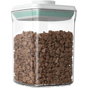 Dog-Cat POP Treat-Airtight jar-Container - 1 Qt/0.9 L | Ideal For Up To 1Lb Of Treats | Stackable One-Touch Opening | BPA-Free
