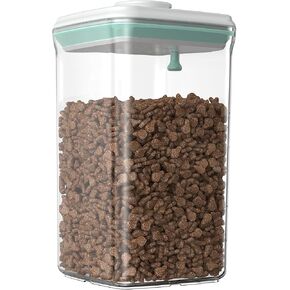 Dog-Cat POP Treat-Airtight jar-Container - 2.2 Qt/2 L | Stackable One-Touch Opening | For Snacks Candy Salt Herbs Spices | BPA-Free in Kuwait