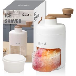 ZHANG XIAO QUAN SINCE 1628 Hand-cranked Shaver Ice and Snow Cone Machine, Manual Shaved Ice Machine Household Protable Small Slushie Machine - BPA Free