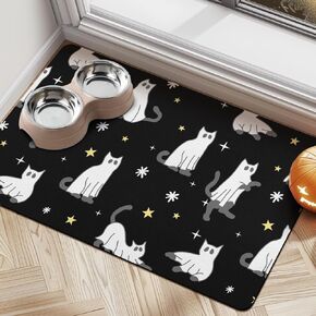 Dog Cat Food Mats for Floors, Absorbent Dog Bowl Mats for Food and Water, Quick Dry Pet Dog Food Mat Non-Slip Dog Accessories Pet Supplies