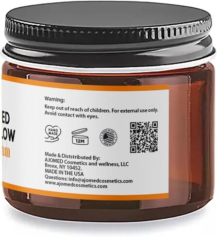Beef Tallow Face Moisturizer - Grass Fed Beef Tallow for Skin Care- HandmadeTallow face Cream-Sensitive & Dry Skin, Eczema, Psoriasis, sunburn (UNSCENTED) in Kuwait