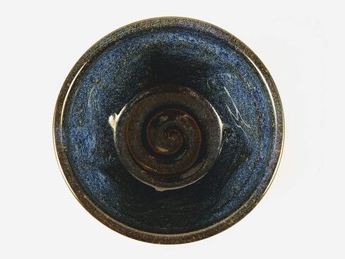 Blue Shaving Bowl using hot wax resist design in Saudi Arabia