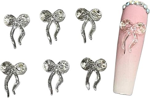 Set 10Pcs -Clear -Gel 3D -Flowers -Nails -Charms Plain No Rhinestone Gems Handmade by Gel, Design For Medium & Long Nail, 3D Flower Nail Art Floral Salon Decor For Women(Medium, ApricotBlossom Clear) in Saudi Arabia