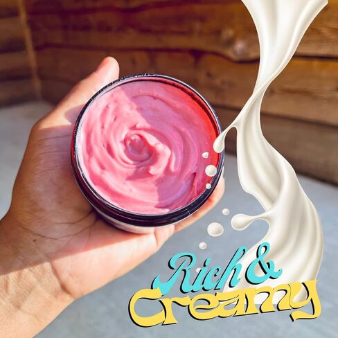 Chebe and Hibiscus Butter for Hair Growth, Loc In Moisture, Hair Thickening, Chebe, Hibiscus, Rosemary Hair Shea Butter, Promotes Hair Regrowth (8 oz, Vanilla Hair Butter) (no scent, 8 oz) in Saudi Arabia