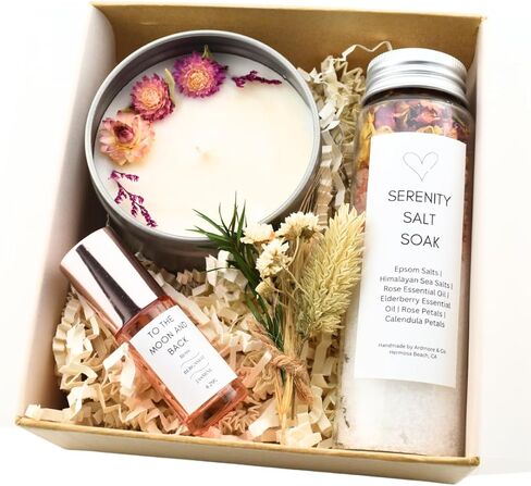 Ardmore & Co. Mom Gift Set with Relaxing Epsom Salt Bath Soak and Calming Essential Oils- Aromatherapy Gifts for Women - Handmade Gifts in California, USA (Gift Box- I Love You) in Saudi Arabia