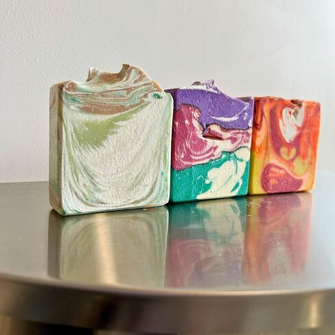 Florida Soap Box - Soap Handmade in Florida Assorted 3 Pack Bar Set Gift For Everyone - Florida Orange Scented All Natural, Sunshine Inspired, Soap Sand Exfoliating Bar in Saudi Arabia