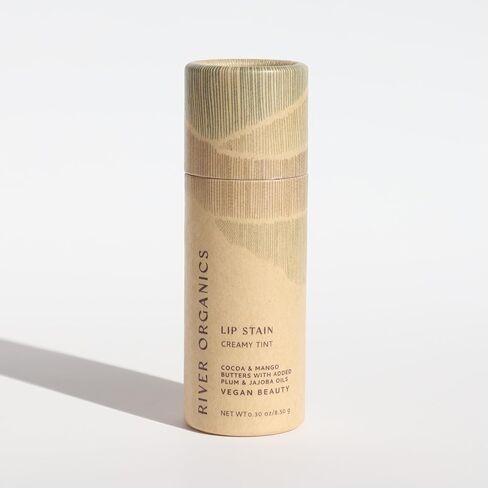Organic Lip Stain | Vegan + Cruelty Free | Long Lasting, Toxic Free | 2 Colors "Fig" or "Pomegranate, .30 oz (Pomegranate), River Organics Zero Waste Makeup in Saudi Arabia
