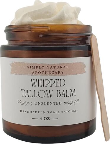 Beef Tallow for Skin - Beef Tallow Balm - Whipped & Handmade Moisturizing Face and Body Cream/Butter -Sensitive & Dry Skin - Grass Fed Cows - Frankincense Essential Oil in Saudi Arabia