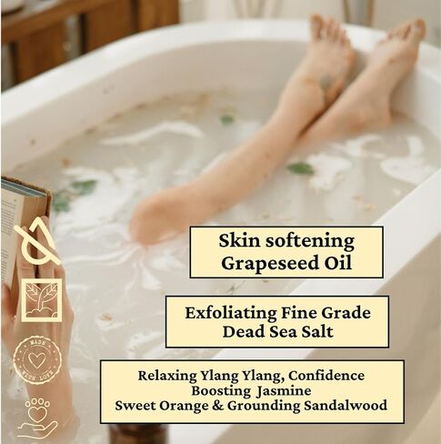 زبدة من كيبا، ملح الاستحمام وجوز اللوتس، الياسمين، جوز الهند، البرتقال الحلو in Kuwait