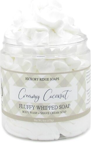 Creamy Coconut Whipped Soap, Regular Soap, Body Wash, and Shave Cream All In One (Small) in Saudi Arabia