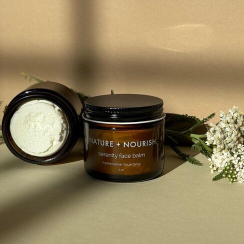 Whipped Tallow Face Balm - Handmade Beef Tallow Skin Care - For Sensitive Skin, Acne, Dry Skin - Frankincense and Blue Tansy Tallow Moisturizer in Saudi Arabia