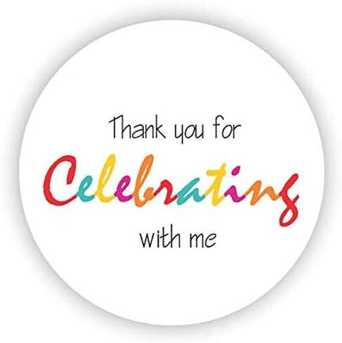 Pool Party Favor Stickers - Baby Shower Stickers -Summer Birthday Party favor stickers- Thank you for Celebrating with me - Set of 40 stickers - Set of 40 Stickers - Made in USA (Pool Party) in Saudi Arabia