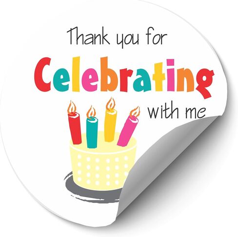 Pool Party Favor Stickers - Baby Shower Stickers -Summer Birthday Party favor stickers- Thank you for Celebrating with me - Set of 40 stickers - Set of 40 Stickers - Made in USA (Pool Party) in Saudi Arabia