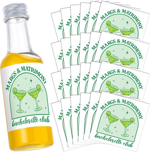 Hillban 24 Pcs Bachelorette Liquor Labels Beach 50 ml Bachelorette Stickers Coastal Water Bottle Sticker for Wedding Engagement Gift Party Favors Decorations (Blue,Last Toast on the Coast) in Saudi Arabia