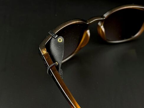 Removable side shields for sunglasses, leather side shields for protect your eyes (Black) in Saudi Arabia