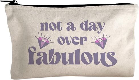 Moonlight Makers, Cat Mom, Funny Canvas Makeup Bag, Pencil Pouch, Cute Travel Accessories for Women, 100% Cotton Cosmetic & Toiletry Bags in Kuwait