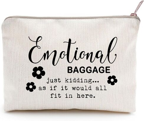 حقيبة أمتعة عاطفية، حقيبة مكياج، حقيبة مكياج مضحكة، هدية لها، حقيبة حمل مضحكة، أمتعة عاطفية، هدايا للأخت، أفضل هدايا للأصدقاء، حقيبة مكياج، هدية حقيبة مكياج in Kuwait