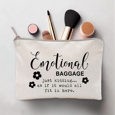 حقيبة أمتعة عاطفية، حقيبة مكياج، حقيبة مكياج مضحكة، هدية لها، حقيبة حمل مضحكة، أمتعة عاطفية، هدايا للأخت، أفضل هدايا للأصدقاء، حقيبة مكياج، هدية حقيبة مكياج in Kuwait