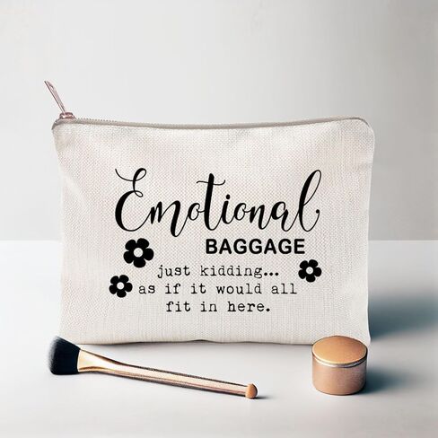 حقيبة أمتعة عاطفية، حقيبة مكياج، حقيبة مكياج مضحكة، هدية لها، حقيبة حمل مضحكة، أمتعة عاطفية، هدايا للأخت، أفضل هدايا للأصدقاء، حقيبة مكياج، هدية حقيبة مكياج in Kuwait