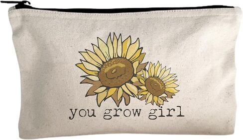 Moonlight Makers, Cat Mom, Funny Canvas Makeup Bag, Pencil Pouch, Cute Travel Accessories for Women, 100% Cotton Cosmetic & Toiletry Bags in Kuwait