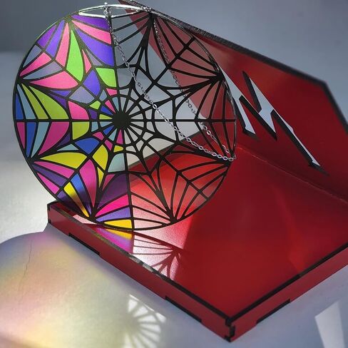 Decorative Suncatcher, Wednesday Birthday Party Decor, Gift Box Included, inspired by Wednesday Addam's Ophelia Hall Window in Saudi Arabia
