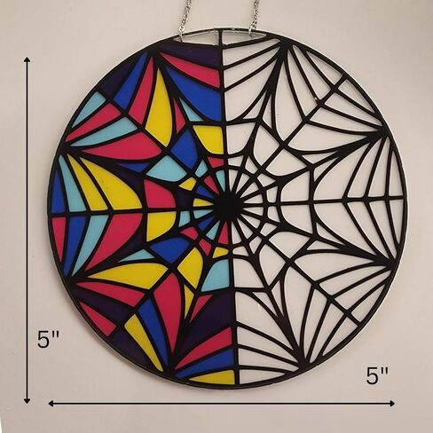 Decorative Suncatcher, Wednesday Birthday Party Decor, Gift Box Included, inspired by Wednesday Addam's Ophelia Hall Window in Saudi Arabia