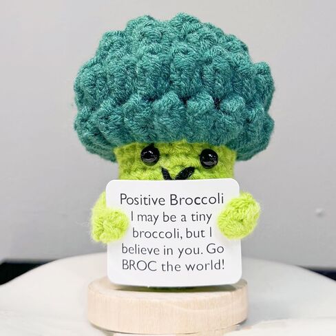 Mini Funny Positive Emotional Support Pickle,Cute Knitted Wool Ornaments with Positive Card,Creative Cute Crochet Doll Cheer Up Christmas Gifts for Friends Women Student Coworkers Family (Pickle) in Saudi Arabia