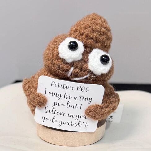 Mini Funny Positive Emotional Support Pickle,Cute Knitted Wool Ornaments with Positive Card,Creative Cute Crochet Doll Cheer Up Christmas Gifts for Friends Women Student Coworkers Family (Pickle) in Saudi Arabia