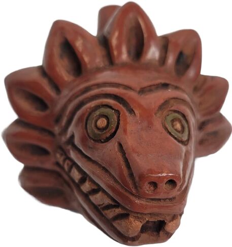 Quetzalcoatl Death Whistle Made Of Clay, Replica Of Items Found In Aztec Temple. (Natural) in Saudi Arabia