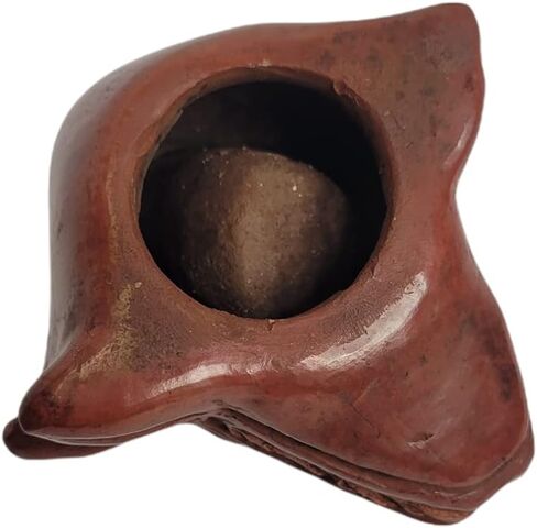 Quetzalcoatl Death Whistle Made Of Clay, Replica Of Items Found In Aztec Temple. (Natural) in Saudi Arabia
