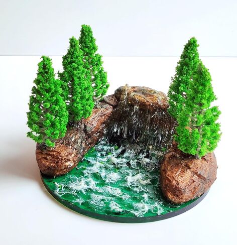 Fairy Garden River Pond, Diorama River Rapids, Realistic River Rapids, Miniature River Pond Stream in Saudi Arabia