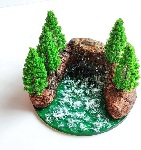 Fairy Garden River Pond, Diorama River Rapids, Realistic River Rapids, Miniature River Pond Stream in Saudi Arabia